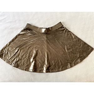 Metallic Skater Skirt